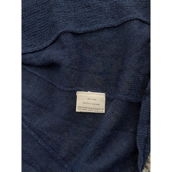 Eileen Fisher Cardigan Women’s Small Open‎ Front 100% Wool Lagenlook Minimal - Picture 7 of 7
